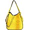 Ostrich Print Multi-Compartment 2-Way Hobo