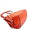 Ostrich Print Multi-Compartment 2-Way Hobo
