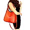 Ostrich Print Multi-Compartment 2-Way Hobo