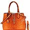 Chain Accent Crocodile 2-Way Satchel Wallet SET MH-LSD0161W