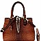 Chain Accent Crocodile 2-Way Satchel Wallet SET MH-LSD0161W
