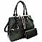 Chain Accent Crocodile 2-Way Satchel Wallet SET MH-LSD0161W