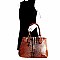 Chain Accent Crocodile 2-Way Satchel Wallet SET MH-LSD0161W