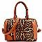 2 IN 1 LEOPARD PRINT BOSTON SATCHEL