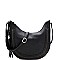 Expandable Laser-Cut Tassel Accent Hobo Messenger