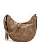 Expandable Laser-Cut Tassel Accent Hobo Messenger