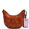 Expandable Laser-Cut Tassel Accent Hobo Messenger