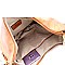 Expandable Laser-Cut Tassel Accent Hobo Messenger