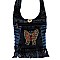 Bohemian Handicrafts Butterfly Cute Crossbody Bucket Bag