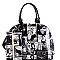 Magazine Print 2 in 1 Dome Satchel Value SET MH-MB1208S