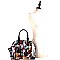 Magazine Print 2 in 1 Dome Satchel Value SET MH-MB1208S