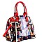 Magazine Print 2 in 1 Dome Satchel Value SET MH-MB1208S