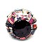 Obama Magazine Print Ball-Shaped Zip Top Satchel RZ-MB5003