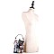 Magazine Print Jewel-Top Frame 2-Way Medium Satchel MH-MB5012