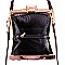 MAGAZINE PRINT HOLOGRAM MEDIUM SATCHEL