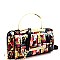 Smartphone Friendly Magazine Print Metal Handle Wallet Cross Body MH-MB5013