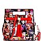 Obama Mag Print Patent Satchel Wallet Set