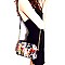 Multi-Compartment Magazine Print Patent Cross Body OA2702-LP