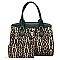 Leopard Colorblock 2-in-1 Satchel