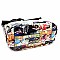 Obama Magazine Print Fold Down Flap Fashion Backpack