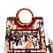 OBAMA HANDBAGS Round Handle Satchel Wallet SET