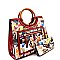 OBAMA HANDBAGS Round Handle Satchel Wallet SET