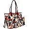 Obama Magazine bags Print 2 in 1 Twin Tote Clutch SET MH-OB6993