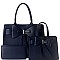 3 in 1 Bow Accent Twin Satchel Wallet Value SET