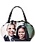OBAMA PRINT SHELL FRAME -JEWEL TOP SATCHEL