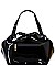 OBAMA PRINT SHELL FRAME -JEWEL TOP SATCHEL