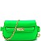 CHAIN STRAP CROSS BODY FANNY PACK
