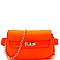 CHAIN STRAP CROSS BODY FANNY PACK