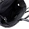 Fashionable Multi-Color Striped Straw Round Handle 2-Way Tote MH-PP6883