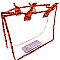 TRANSPARENT SNAKE PRINT 2 IN 1 TOTE
