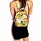 Medium Graffiti Effect Fashion Backpack