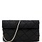 ROLLED-UP QUILTED NYLON CLUTCH