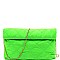 ROLLED-UP QUILTED NYLON CLUTCH