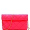ROLLED-UP QUILTED NYLON CLUTCH