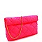 ROLLED-UP QUILTED NYLON CLUTCH