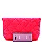ROLLED-UP QUILTED NYLON CLUTCH