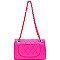 Quilted Turn-Lock 2-Way Chain Shoulder Bag