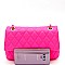 Quilted Turn-Lock 2-Way Chain Shoulder Bag
