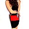 MEDIUM SCARF CHAIN ACCENT FELT-SUEDE SATCHEL