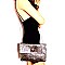 OVER SIZED LEOPARD PRINT FLAP CLUTCH