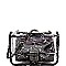 TRANSPARENT SNAKE PRINT 2 IN 1 SHOULDER BAG