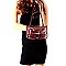 TRANSPARENT SNAKE PRINT 2 IN 1 SHOULDER BAG