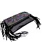 METALLIC SNAKE PRINT FOLD-OVER CLUTCH SHOULDER