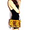 Large Flap Faux-Fur Snake Print Clutch Shoulder Bag