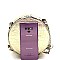 2-Way Medium Crocodile Print Chain Accent Round Satchel