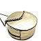 2-Way Medium Crocodile Print Chain Accent Round Satchel